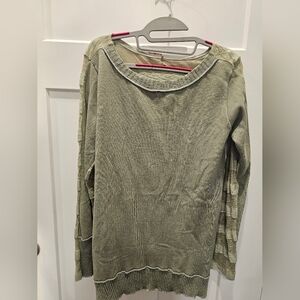 NWT! Pete Olive Green Sweater Long Sleeve
